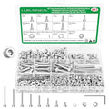 307 Pcs M5 Hex Socket Cap Screws Nuts Flat Washers Kit, 304 SS - size: SS M5 307pcs 3