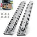 Thickened 200Lbs Soft Close Heavy Duty Drawer Slides 1 Pair 28 Inch Full Extension Ball Bearing Self Slow Closing Rails Kitchen Cabinet Tool Box Runners Tracks Glides (1/2" Thick, 28" L) - size: 28inch, style: W:51mm(Soft Close)