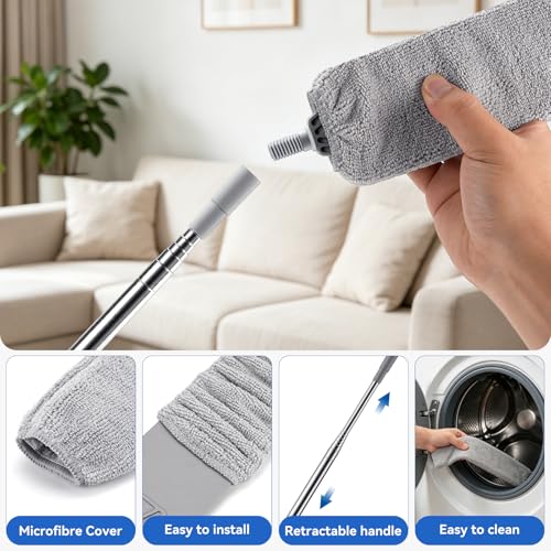 4 Pcs Blind Cleaner & Gap Duster, Under Fridge Retractable Cleaning Tools
