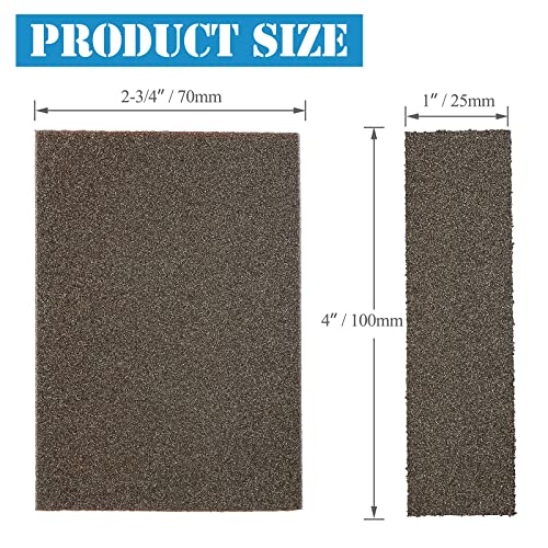 8Pcs 100 Grit Sanding Blocks, Jamiikury Medium Sanding Sponge Washable and Reusable, Wet Dry Sandpaper Sponge for Wood Metal FurniturePaint and Drywall - size: 100 Grits