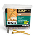 Deck Plus Deck Screws, #10 x 2-1/2in, 365 Pieces,5 Lb Box, Tan - color: Tan, size: #10 x 2-1/2", style: 365 pcs