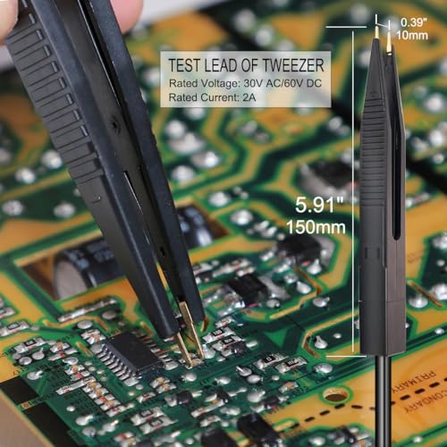 TKDMR 19Pcs Electrical Multimeter Test Leads Set with Alligator Clips Test Hook Test Probes Lead Professional,5 Colors Jumper Wires Kit 1000V 10A CAT.II