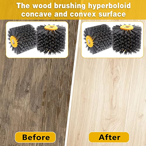 Shinboc 4.7x4 Inch Surface Conditioning Tool, 120 Grit Nylon Drawing Wheel - style: 120 Grit