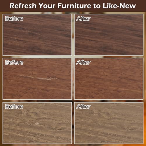 Oriflame Wood Furniture Filler Sticks: 12-Color Wood Repair Wax Crayons with Scraper for Scratches/Cracks/Holes/Stains in Floors/Table/Cabinets/Desks/Bedposts(Hardwood/Laminate)