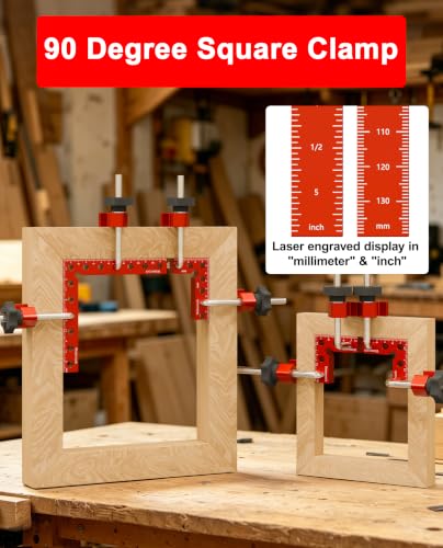 12 Pack Corner Clamps for Woodworking, 90 Degree Clamping Squares - size: 12PCS