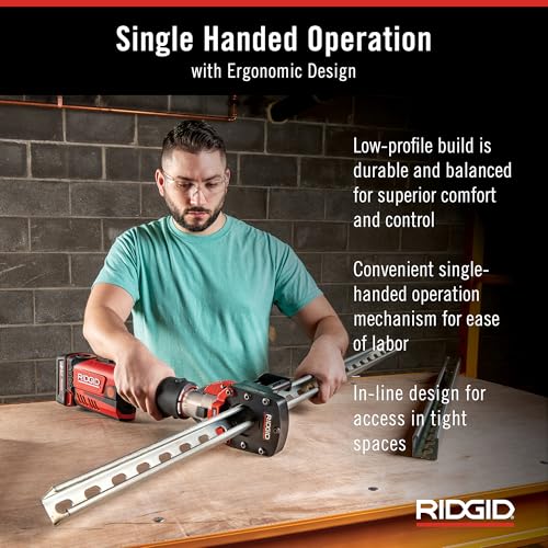 RIDGID 67188 Model RP 351 ProPress Standard Press Tool and Battery Kit with ProPress Tool, Battery, Charger, and Case - style: Battery Kit (No Jaws)