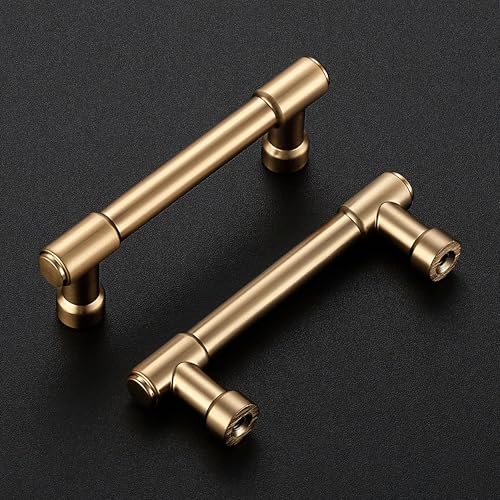 Ravinte Champagne Bronze Kitchen Pulls Cabinet Handles 3 Inch 10 Pack - color: Champagne Bronze, size: 3 Inches Hole Center
