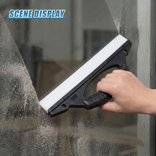 Car Squeegee, 12 Inch Automotive Windshield Squeegee with Handle, Non-Streak Water Scraper for Drying, Flexible Rubber Water Blade for Mirror, Tile, Wall, Paint (1PC) - size: 1PC