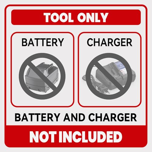 DIYtoolifz Cleaning Tool Compatible with Milwaukee 18V Battery, 2.2LBS, with 16.4ft Hose & 6-in-1 Nozzle + Attachment for Car, Patio, Fence (Battery not Included, Tool Only) - color: Red