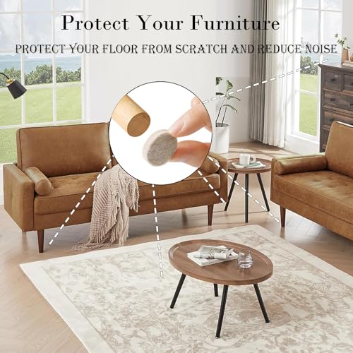 Fursafe&Q Felt Furniture Pads for Hardwood Floors - Self Adhesive Chair Felt Pad, Furniture Feet Floor Protectors, Protect from Nicks, Dents and Scratches, Cabinet Door Bumper128 Pcs Chair Feet - size: 128 Pcs Beige Felt Pads