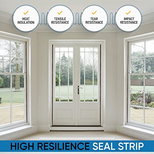 Adhesive V Shape Weatherstrip, Weather Stripping Door Seal Strip Foam Door Frame Insulation Side Jamb Bottom Groove Gap Filler Soundproof V Weatherstripping (Dark Brown, 1/2 in x 1/2 in x 26 Ft) - color: Dark Brown