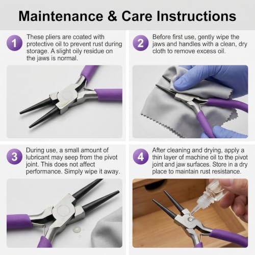 4pcs Mini Jewelry Pliers Tools Set for Jewelry Making & Repair
