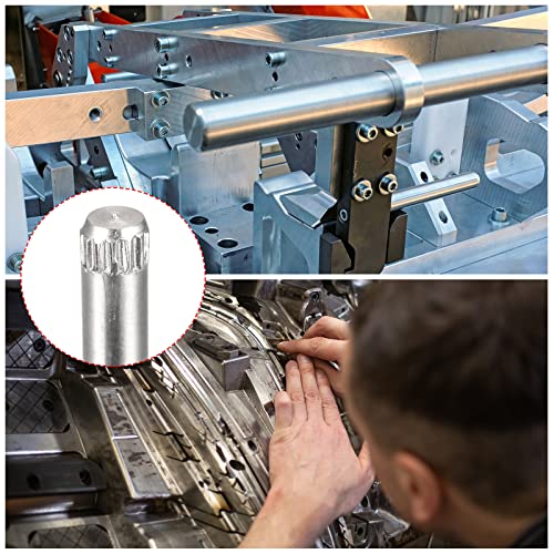 uxcell 2x18mm 304 Stainless Steel Dowel Pins, 50Pcs Knurled Head Flat Chamfered End Dowel Pin, Wood Bunk Bed Shelf Pegs Support Shelves Fasten Elements - size: 2x18mm