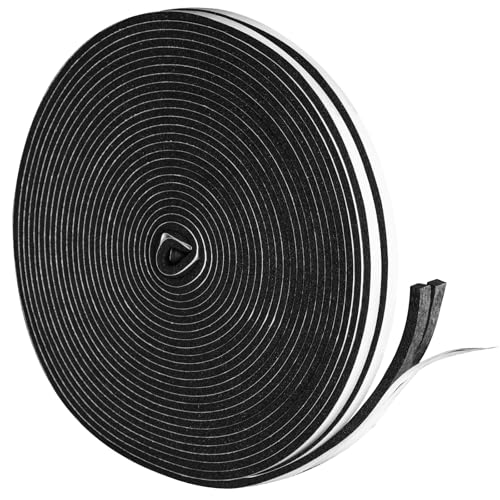 DGSL Foam Weather Stripping, 1/4" x1/4", 51Ft Door Window Seal Tape - size: 1/4In x 1/4In x 51Ft