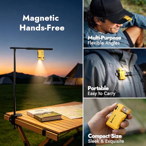 WUBEN G5 EDC Rechargeable Flashlight, Mini Bright Small Pocket Flash Light - color: Yellow