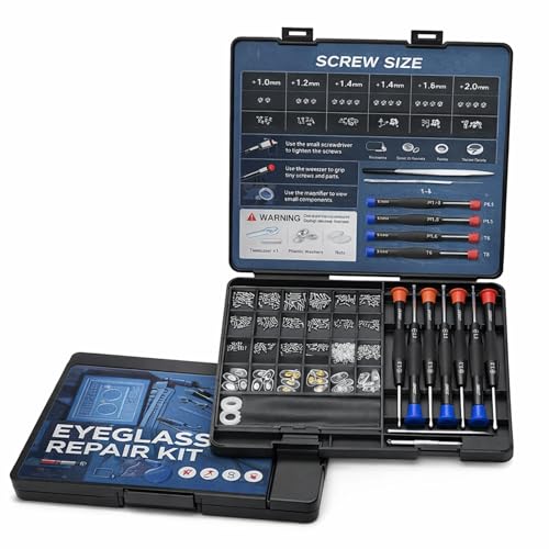 37 PCS Glasses Repair Kit for Eyeglasses Sunglasses