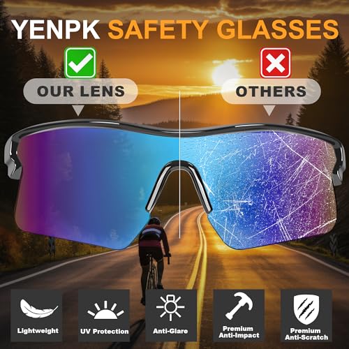 Safety Glasses for Men, Anti Scratch & UV Protection Work Glasses - color: 12pack-multicolor