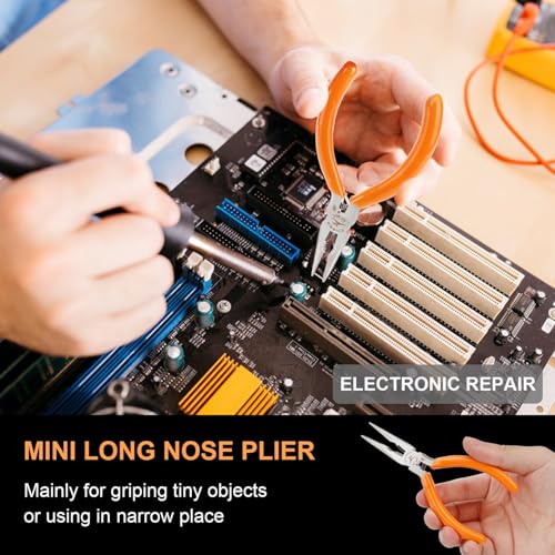 Rongon 5in Small Needle Nose Pliers,Long Nose Plier, Jewelry Plier Tool - size: 1Pcs