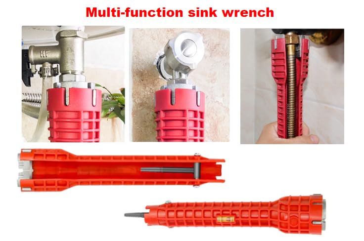 14-in-1 Faucet and Sink Wrench, Multi-functional Plumbing Installer Wrench