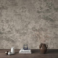 JSEVEM 24"×354" Light Brown Concrete Wallpaper Peel and Stick Industrial Beige Gray Cement Contact Paper Vinyl Warp Matte Textured Self Adhesive Wall Paper for Bedroom Bathroom Office Walls - color: Brown Gray, size: 24" x 354"