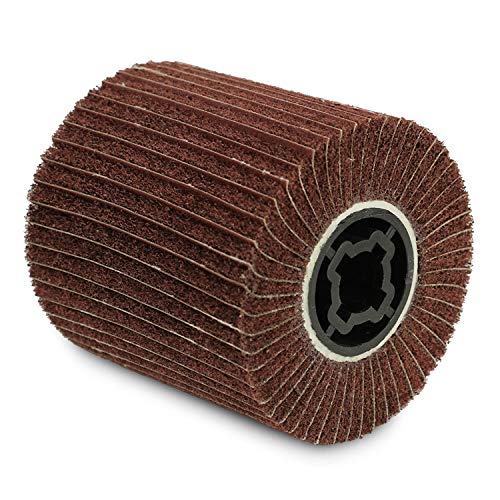 BHA 4"x4" Interleaf Flap Drum, 3/4" Quad Keyway, 120 Grit - size: 120 Grit