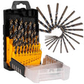 25Pcs Brad Point Drill Bit Set for Wood, Titanium Coated HSS Full Ground Metric Drill Bit Set for Hardwood & Softwood, 1-13mm (0.5mm Step) with Storage Case