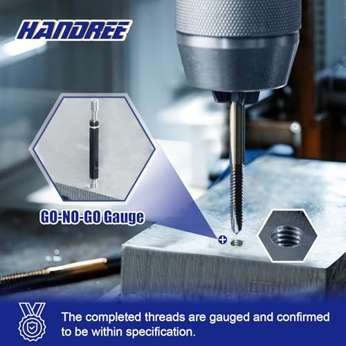 JEFE HEX 1/4-20 UNC Hex Shank Taps for Metal | MRO & Industrial Use | Quick-Change | Impact Driver (5pcs) - size: 1/4-20 UNC (5 pcs)