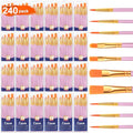 ESRICH 240PCS Pink Paint Brushes, Paint Brush for Acrylic Painting - color: Pink, size: 240