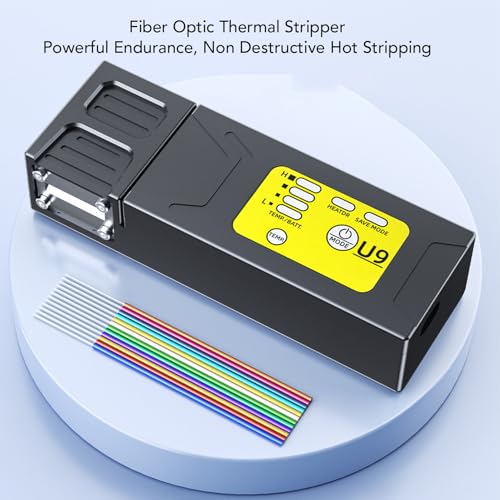 Optical Fiber Thermal Stripper, Handheld Fiber Optic Thermal Stripper Automatic Heating Wire Stripping Tool for Bare and Bundle Fiber, Ribbon Fiber