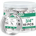 OURU 60PCS 3/4 Pex Crimp Rings, 304 Stainless Steel Pex Fittings - size: 3/4" × 60PCS
