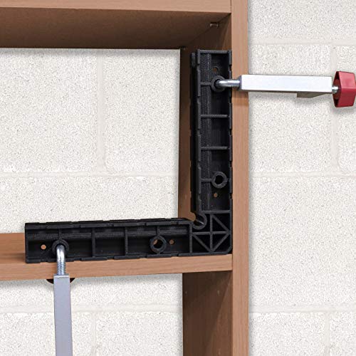 Milescraft 4011 8 inch Clamp Squares 90 Degree Positioning Square CornerClamp Right Angle Clamp Woodworking Clamps for Pictures Frames, Boxes, Cabinets and Drawers (Set of 2)