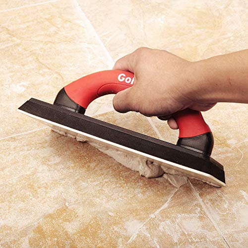 Goldblatt 4" x 12" Grout Float for Tile, Molded Rubber Grout Float