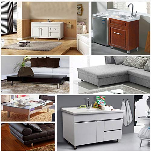 4 Pack Furniture Leg Set, 2" Dia 4" H Adjustable - size: 4 Inch