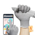 JDL Large Grey Cut Resistant Gloves with Touch Screen, Food Grade, ANSI A5, 3D Stretch Fit, Firm Grip, Suitable for Oyster Shucking, Meat Slicing, Kitchen Protection - color: Grey, size: Large