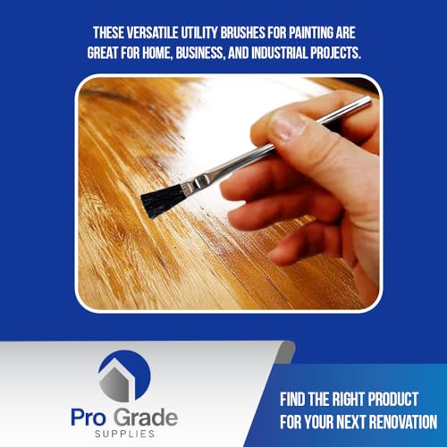 Pro Grade Acid Brushes, 3/8 Inch Flux Brush for Glue & Grease, 36 Count