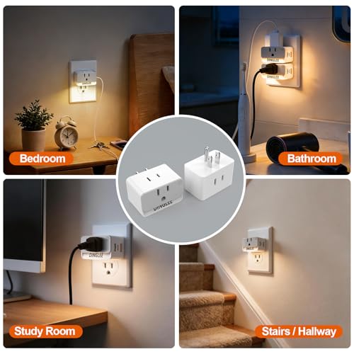 Outlet Extender 2 Pack, 2 AC Multi Plug Wall Outlet with 2 USB Ports - size: 2Pack