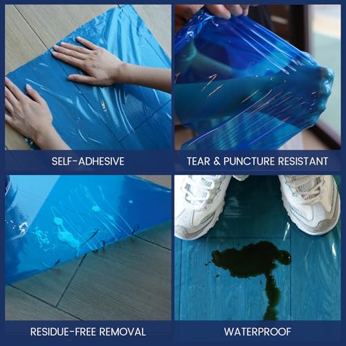 ADHES Floor Protection Film 24” x 200’ – Heavy Duty Self-Adhesive - style: Floor Protection Film