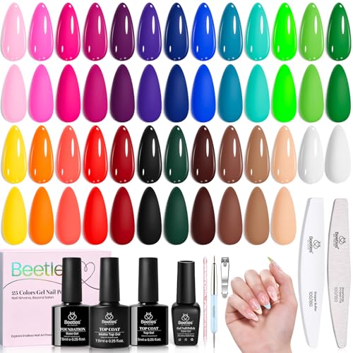 Beetles Fall Gel Polish Set, Color Rhythm Colleciton, 25 Colors Polish - color: Color Rhythm - 25 Colors