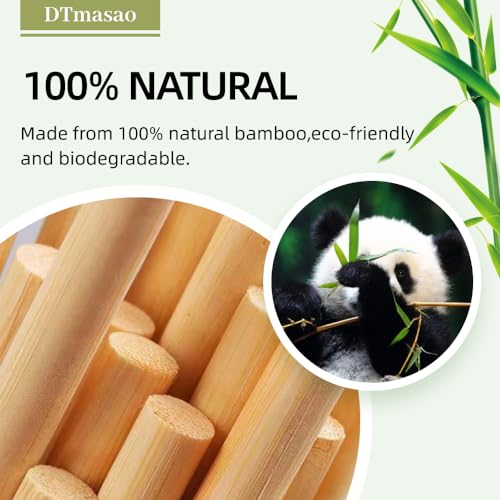 Dtmasao 1/4 x 17.5 Inch 25 PCS Dowel Rods Wood Sticks Wooden Dowel Rods - Unfinished Bamboo Sticks - for Crafts and DIYers - size: 1/4 x 17 1/2 Inch
