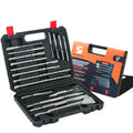Rotary Hammer Drill Bits and Chisels Set, SDS Plus, 17PCS - size: Assorted Sizes, style: Kit (17 Pieces)