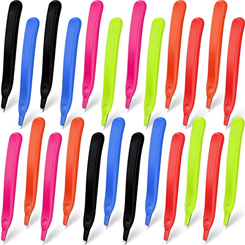 Crtiin 24 Pcs Magnetic Staple Remover Puller Bulk,Candy Color - color: Candy Color