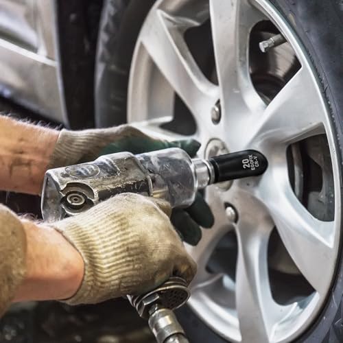 29 Pieces 1/2" Socket Set, Drive Deep Impact Socket Set with 3", 5", 10" Extension Bars, 6 Point SAE and Metric (3/8"-1", 10mm-24mm), Cr-V Steel - color: 1/2-29pcs