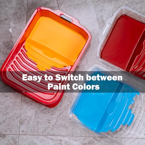Mister Rui 9 Inch Paint Tray 21 Pack with 20 Liners - size: 9 Inch, 21 Pack