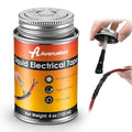Liquid Electrical Tape 4oz Waterproof Liquid Tape Electrical Insulating Glue with Brush Cap, High Temperature Resistant Flexible Rubber Coating for Wires Cables, Plug, Automotive(Black) - color: Black