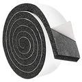 2 Rolls 2 Inch W 1/2 Inch T Weather Stripping Air Conditioner Open Cell Foam Seal Tape, Window Insulation High Resilience Seal Strip for Doors Window,Total 11FT - size: 2 Inch W 1/2 Inch T