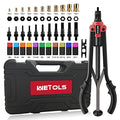 WETOLS Rivet Nut Tool, 17" Rivet Nut Tool with 11 Metric and SAE Mandrels - size: 17" auto release rivet nut tool