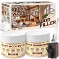 Woodon Epoxy Wood Putty Filler Kit, 32oz 2-Part Wood Putty Filler (White) - color: White