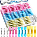 smseace 350PCS Heat Shrink Butt Connectors 26-14/22-16/16-14/12-10AWG Waterproof Electrical Wire Butt Crimp Connectors for Automotive Boat Stereo Industrial Equipment - size: 350Pcs