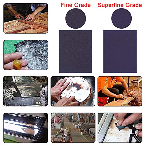 BokWin 16Pcs Sanding Sponge, 120/220 Grit Sanding Blocks - size: 8*120 Grit/ 8*220 Grit