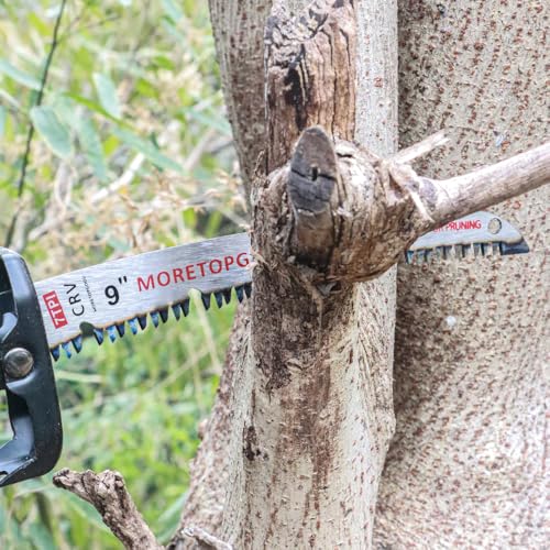 9 Inch Arc Edge Reciprocating Saw Blade with U-Groove Chip Removal Design, 7TPI Japanese Teeth with Arc-Curved Saw Blades for Wood Pruning, Tree Trimming & Wood Cutting, 3‑Pack - size: 9 Inch